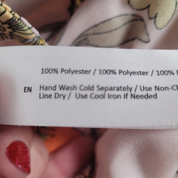 Band of Gypsies Lottie&Holly Blush Pink Floral Mini Dress Women's Size M - Picture 10 of 11